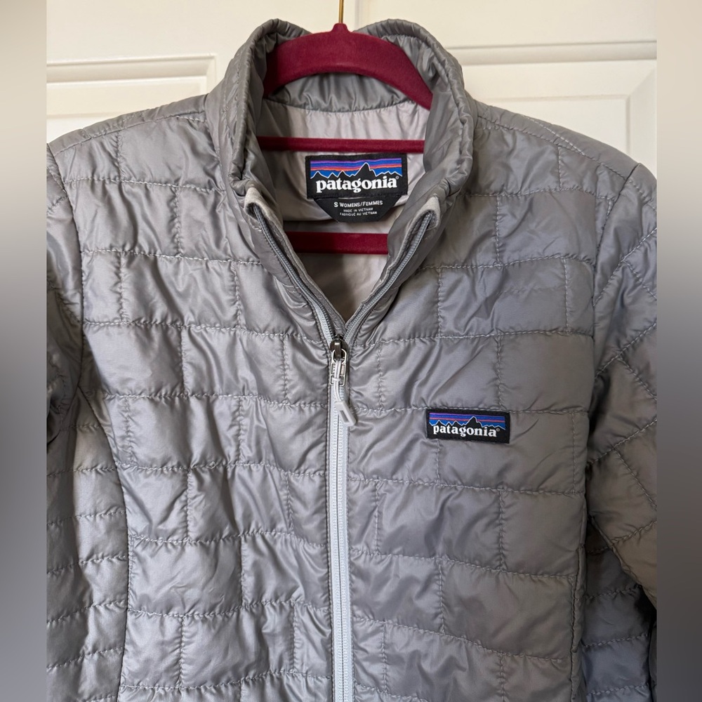 Patagonia Women’s Nano Puff Zip Jacket Size S Gray Lightweight - Picture 2 of 5